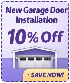 Coupon - New Garage Door Installation 10% Off