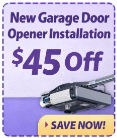 Coupon - New Garage Door Opener Installation $45 Off